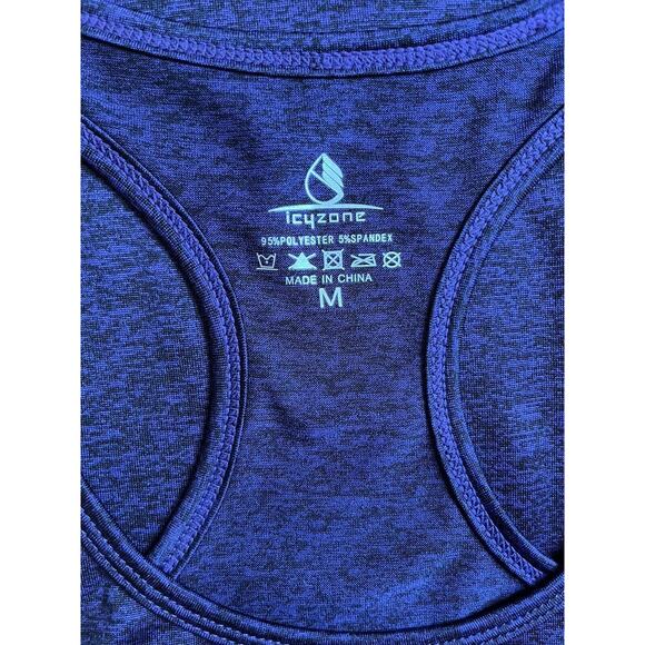 Icyzone Racerback Purple Athletic Running Medium Tank Top Shirt - Picture 6 of 6